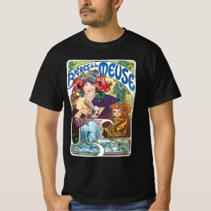 Alphonse Mucha, Bieres de la Meuse (1897), Art Nou T-Shirt