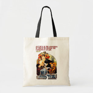 Alphonse Mucha bieres-de-le-me Alcohol Shaw Tote Bag