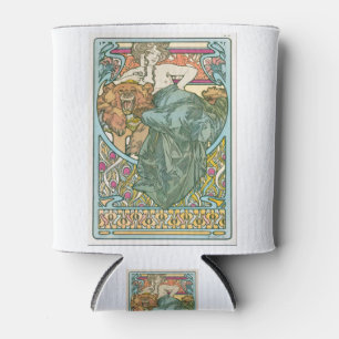Alphonse Mucha Can Cooler