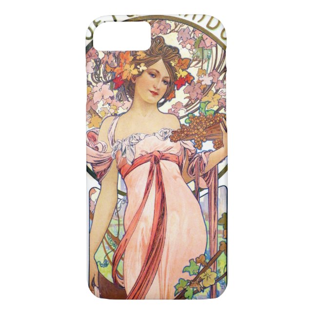 Alphonse Mucha Case-Mate iPhone Case (Back)