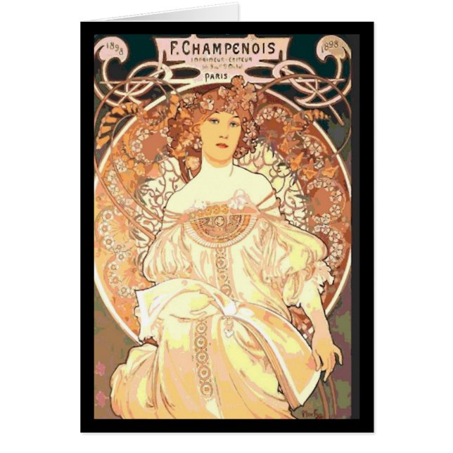 Alphonse Mucha Champenois Woman (Front)