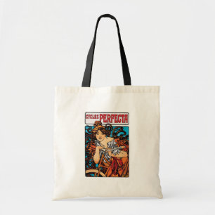 Alphonse Mucha - Cycles Perfecta Retro Art Nouveau Tote Bag