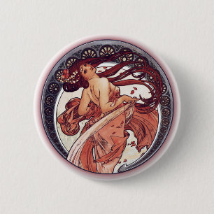 Alphonse Mucha - Dance 6 Cm Round Badge