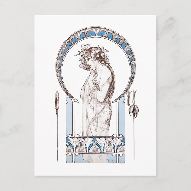 Alphonse Mucha - Documents Decoratifs (1901) card (Front)