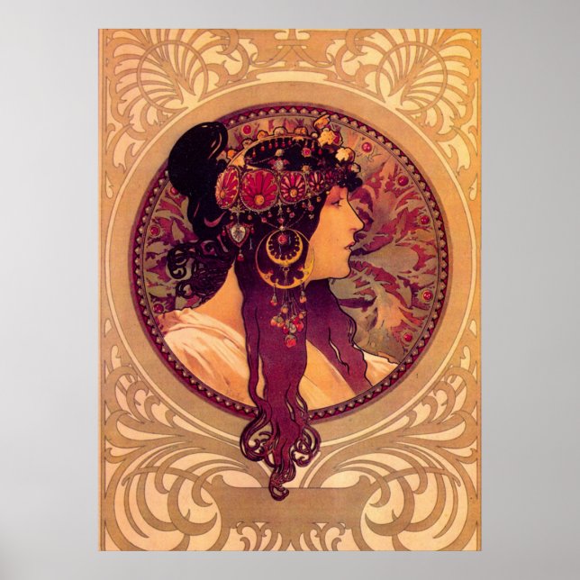 Alphonse Mucha — Donna Orechini Poster (Front)