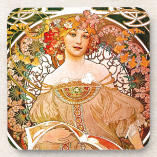 Alphonse Mucha Dreaming (Reverie) Coaster