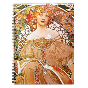 Alphonse Mucha Dreaming (Reverie) Notebook