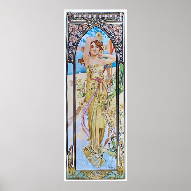 Alphonse Mucha. Eclat Du Jour/Daybreak, 1899 Poster (Front)