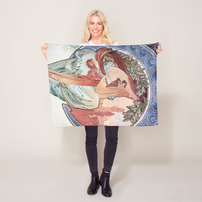 Alphonse Mucha Fleece Blanket (In Situ)
