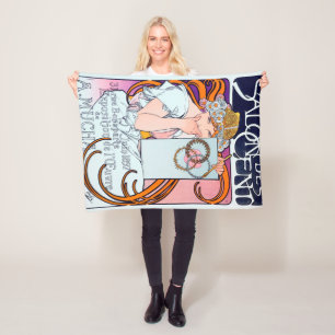 Alphonse Mucha Fleece Blanket