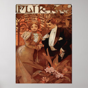Alphonse Mucha - Flirt Lefevre Utile  Poster