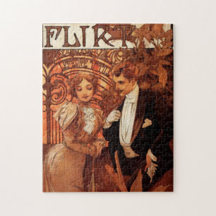 Alphonse Mucha Flirt Puzzle