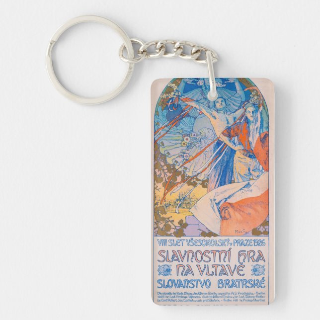 Alphonse Mucha for Sokol Festival (1926) Key Ring (Front)