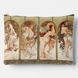 Alphonse Mucha Four Seasons 1897 Art Nouveau Panel Accessory Pouch