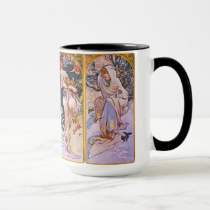 Alphonse Mucha Four Seasons Mug