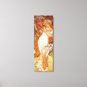 Alphonse Mucha, Four Seasons, Spring Canvas Print
