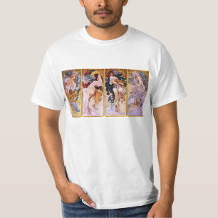 Alphonse Mucha Four Seasons T-shirt