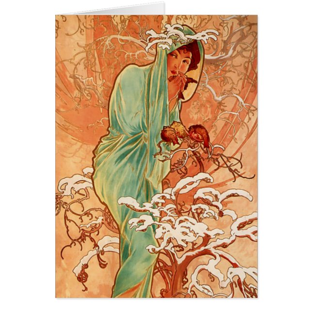 Alphonse Mucha, Four Seasons, Winter (Front)