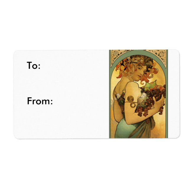 Alphonse Mucha Fruit Painting (Front)