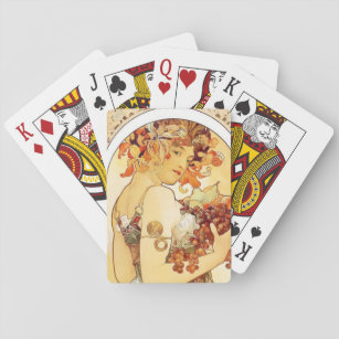 Alphonse Mucha "Fruit" Playing Cards