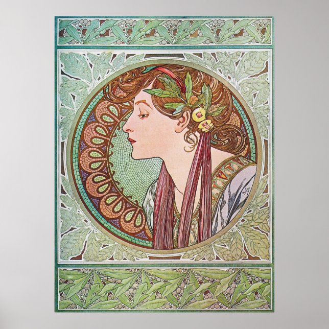 Alphonse Mucha Goddess Art Poster (Front)