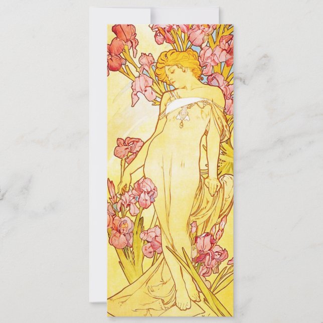 Alphonse Mucha Iris Invitations (Front)