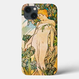 Alphonse Mucha - Iris WB iPhone 13 Case