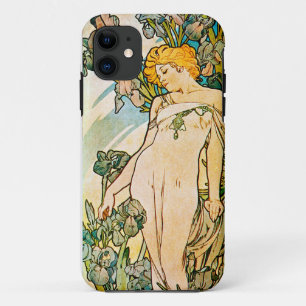 Alphonse Mucha - Iris WB Case-Mate iPhone Case