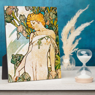 Alphonse Mucha - Iris WB Plaque