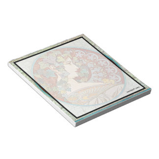 Alphonse Mucha Ivy Notepad