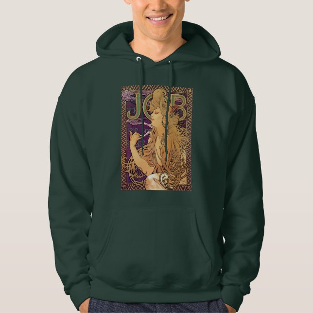 Alphonse Mucha , JOB Hoodie (Front)
