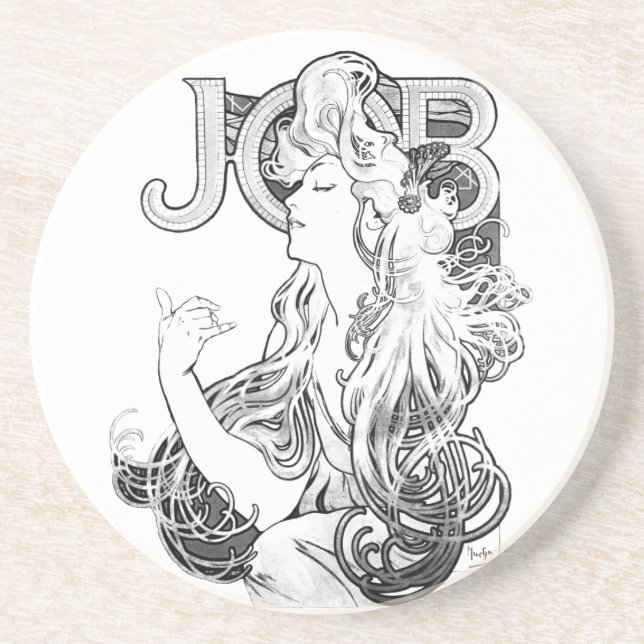 Alphonse Mucha JOB ISOGS Coaster (Front)