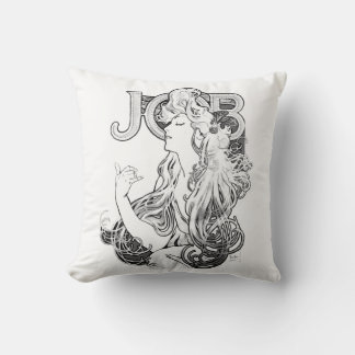 Alphonse Mucha JOB ISOGS Cushion