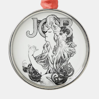 Alphonse Mucha JOB ISOGS Metal Tree Decoration