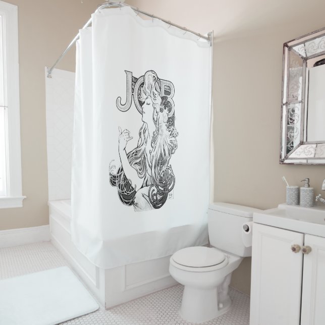 Alphonse Mucha JOB ISOGS Shower Curtain (In Situ)