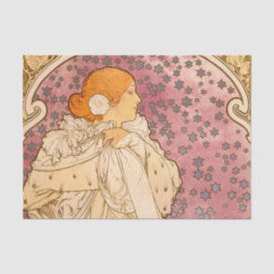 Alphonse Mucha La Dame Aux Camelias: Art Nouveau Tissue Paper