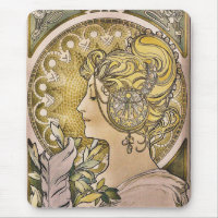 Alphonse Mucha, La Plume Pretty Girl