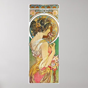 Alphonse Mucha. La Primevere/Polyanthus, 1899 Poster