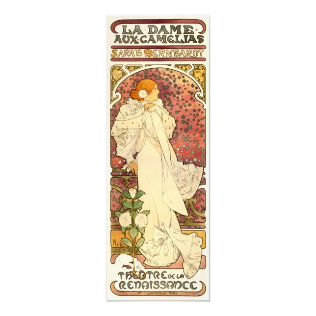 Alphonse Mucha Lady of the Camelias Print (Front)