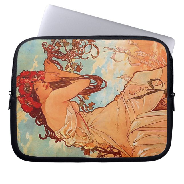 Alphonse Mucha Laptop Sleeve (Front)