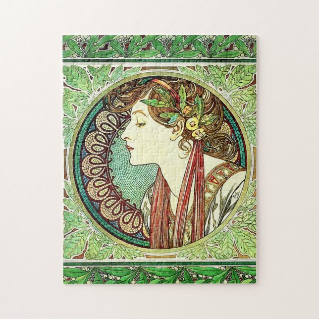 Alphonse Mucha Laurel Puzzle (Vertical)