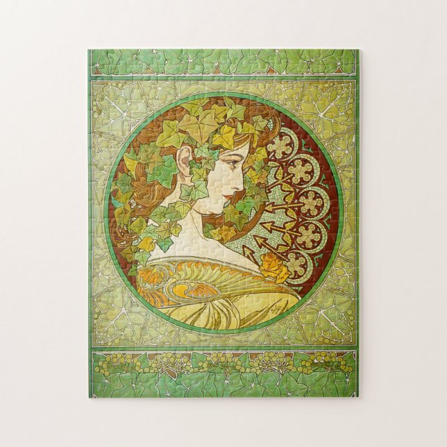 Alphonse Mucha Laurel Puzzle (Vertical)