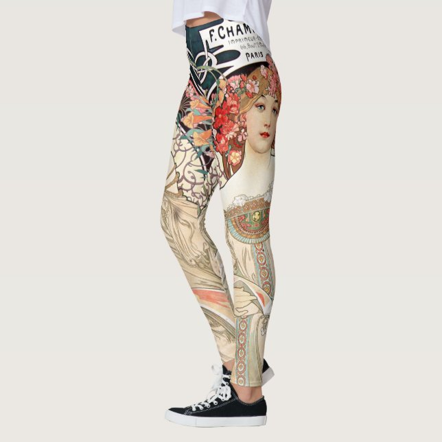 Alphonse Mucha Leggings (Left)