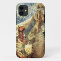Alphonse Mucha Madonna of the Lilies iPhone 5 Case