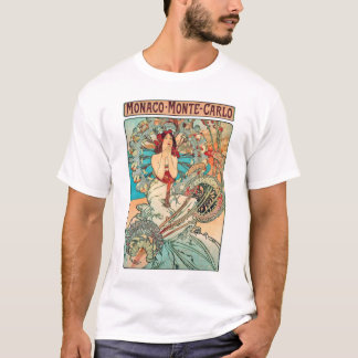 Alphonse Mucha Monaco, Monte-Carlo, 1897 T-Shirt