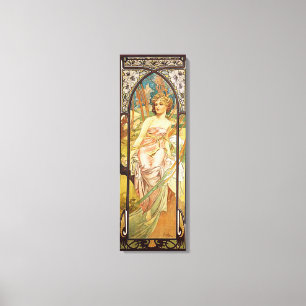 Alphonse Mucha, Morning Awakening Canvas Print