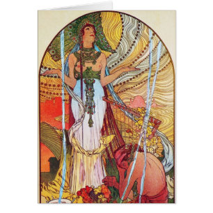 Alphonse Mucha Peacock art