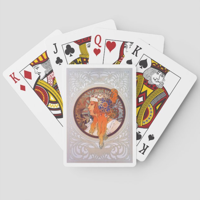 Alphonse Mucha Playing Cards (Back)