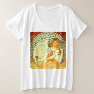 Alphonse Mucha Plus Size T-Shirt