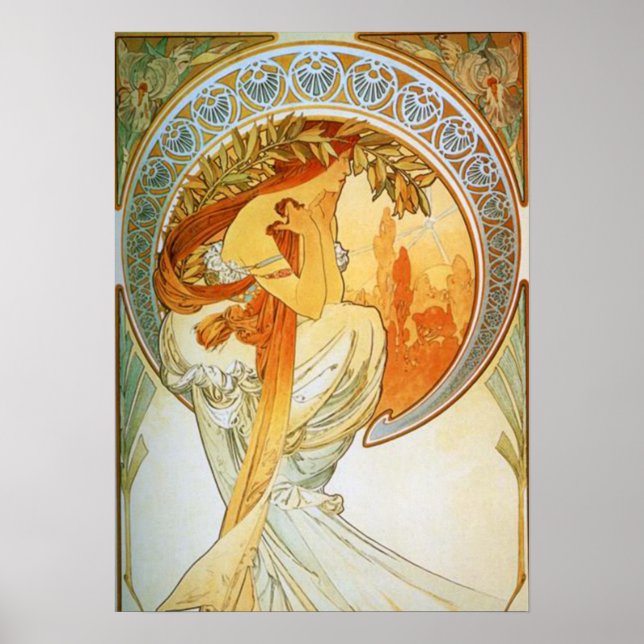 Alphonse Mucha - Poetry Poster (Front)
